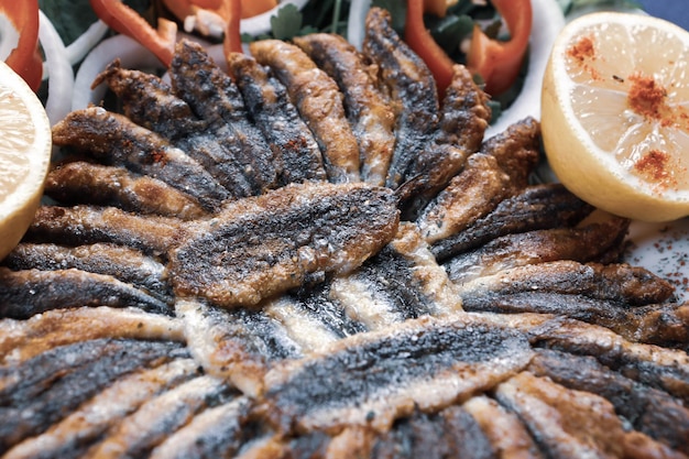 Anchois frits nom turc Hamsi Tava