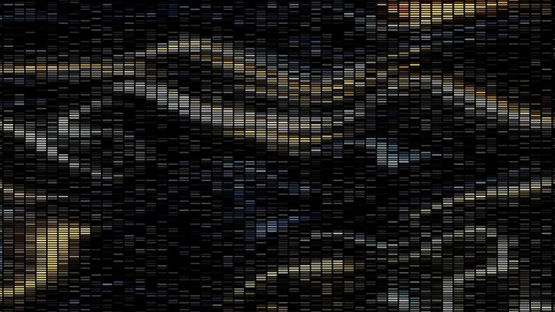 Ancien écran de télévision abstrait avec mouvement d'effet d'interférence coulant des particules ondulées