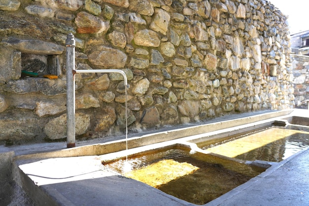 Ancien lavoir du nord de l'Italie