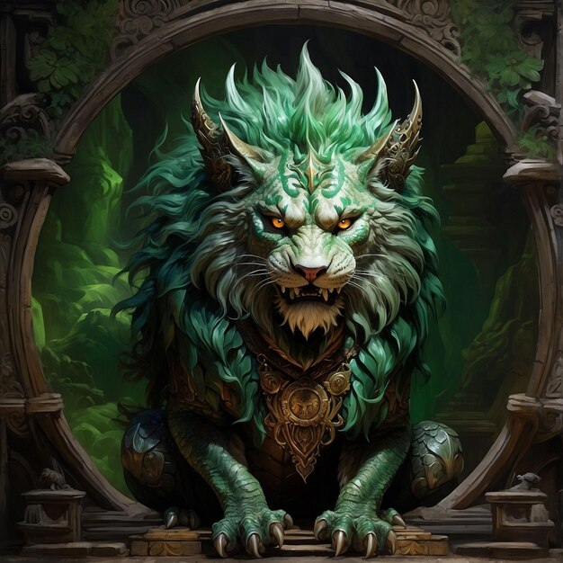 L'ancien lion vert