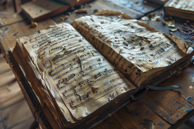 Un ancien manuscrit de musique