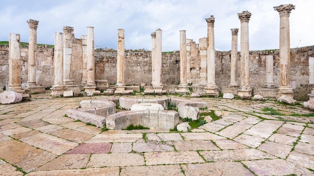 Ancien marché d'Agora dans la ville de Jerash