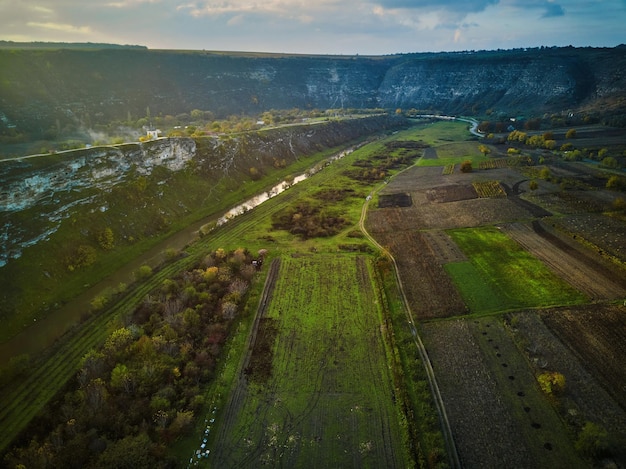 Ancien monastère d'Orhei en République de Moldova Vue aérienne