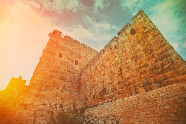 Photo ancien mur de la vieille ville de jérusalem mur occidental israël