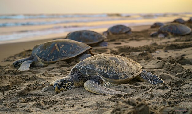 L'ancien rituel de nidification des tortues de mer