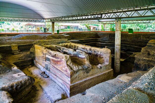 Ancien site maya de joya de ceren patrimoine mondial de l'unesco au salvador