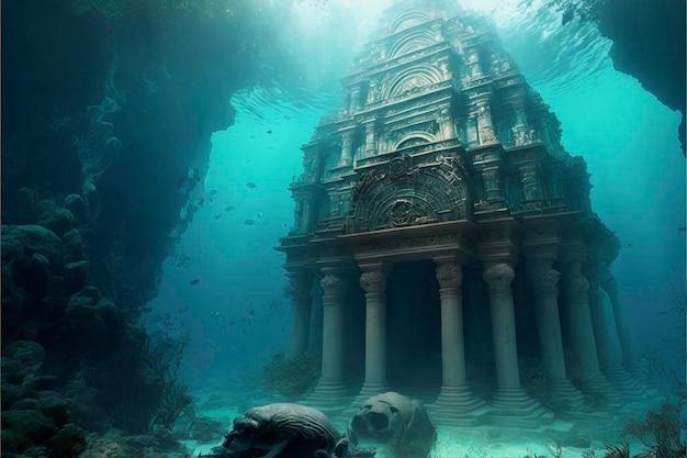 ancien temple sous-marin