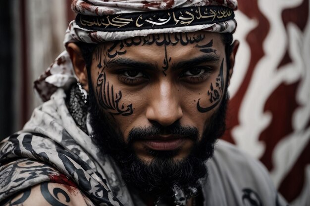 L'ancien vêtement traditionnel arabe d'un soldat de la culture ancienne Cette photo a été prise à