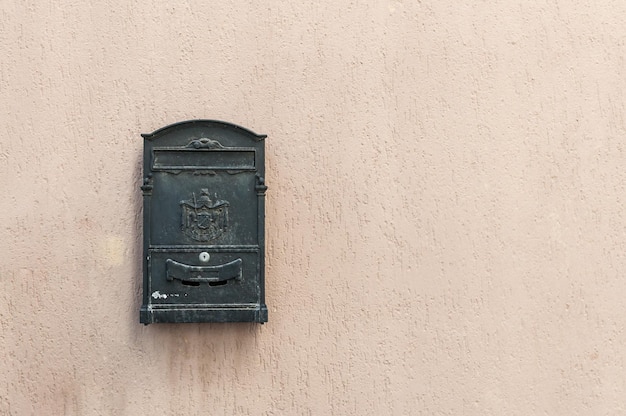 Ancienne boîte aux lettres avec espace de copie