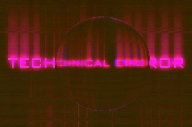 Ancienne erreur d'écran de télévision Conception abstraite de bruit de pixel numérique Photo glitch Le signal TV ne fonctionne pas