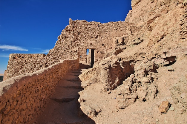 L'ancienne forteresse dans le désert du Sahara, en Algérie