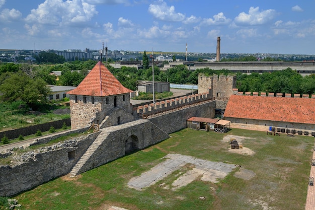 Photo ancienne forteresse turque cintreuse à tighina transnistrie moldavie