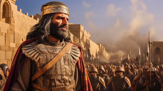 une ancienne garnison de guerriers assyriens.