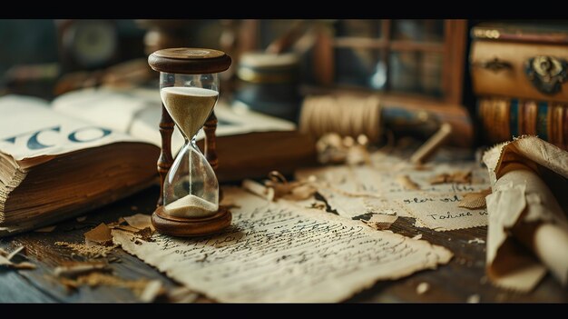 une ancienne horloge à sable