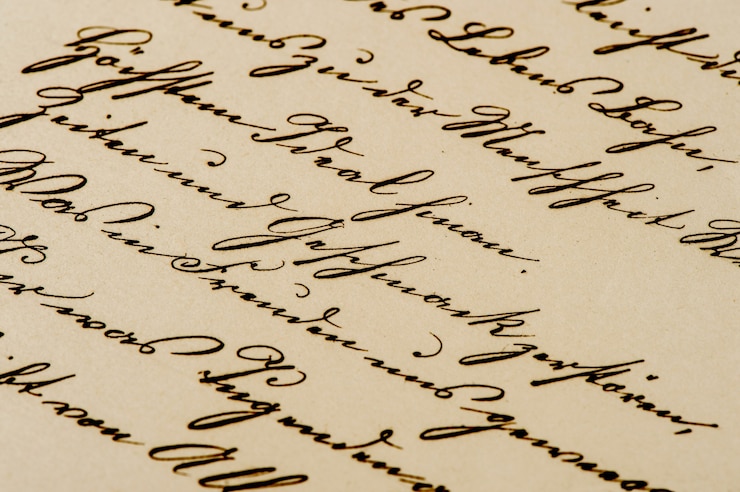 Photo ancienne lettre manuscrite. fond de papier vieilli. image tonique de style rétro
