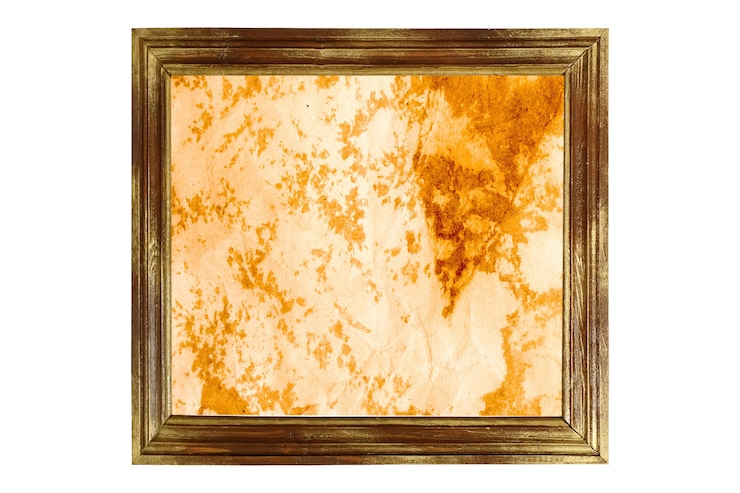 Photo ancienne peinture vintage isolé sur fond blanc