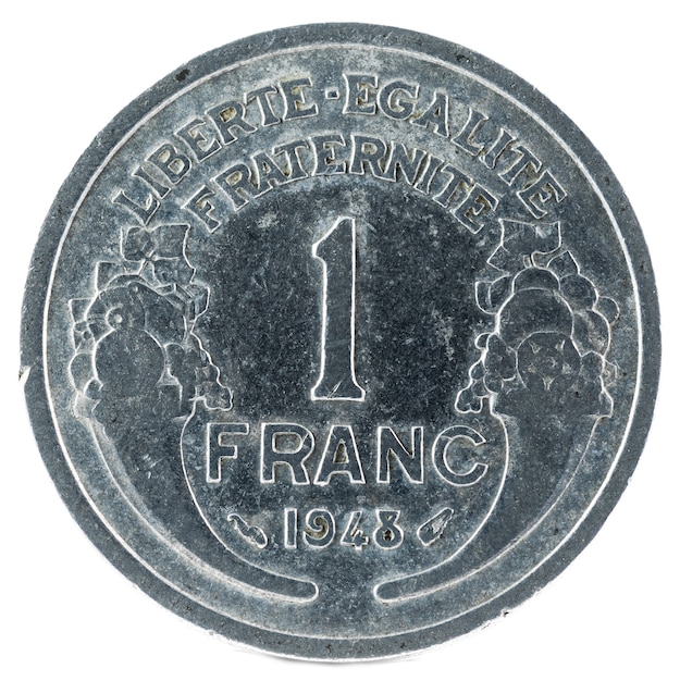 Photo ancienne pièce de monnaie française.