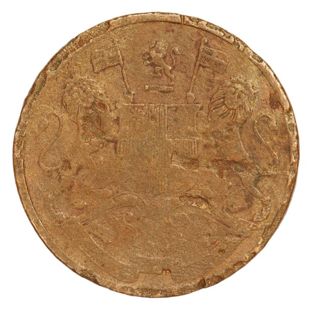 Ancienne pièce de monnaie indienne de la Compagnie britannique des Indes orientales libre