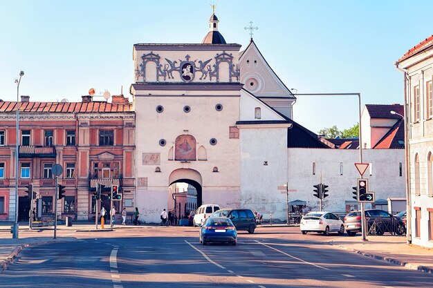 Ancienne porte de l'aube dans la vieille ville de Vilnius, Lituanie