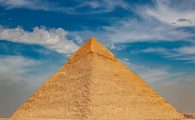 L'ancienne pyramide de Chefren à Gizeh Egypte