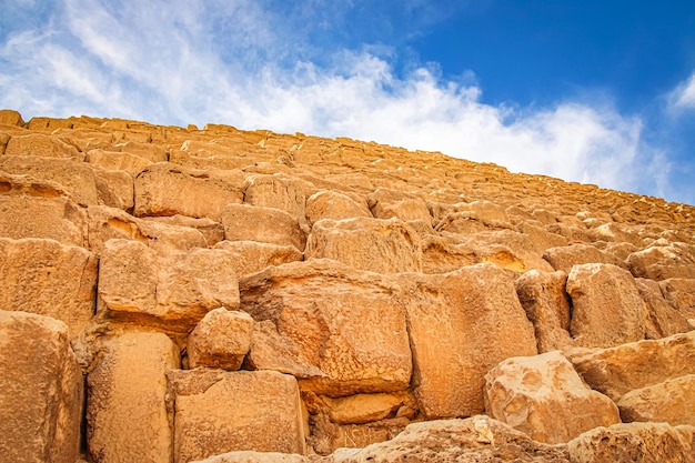 L'ancienne pyramide de Chefren à Gizeh Egypte