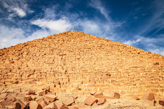 Ancienne pyramide de Mycerinus Menkaur à Gizeh Egypte