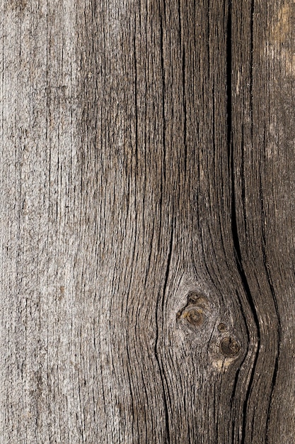 Ancienne surface en bois usée avec le temps et détruite par les conditions de la nature