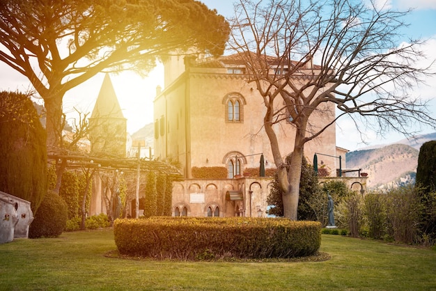 Ancienne villa à Ravello Italie avec un beau jardin