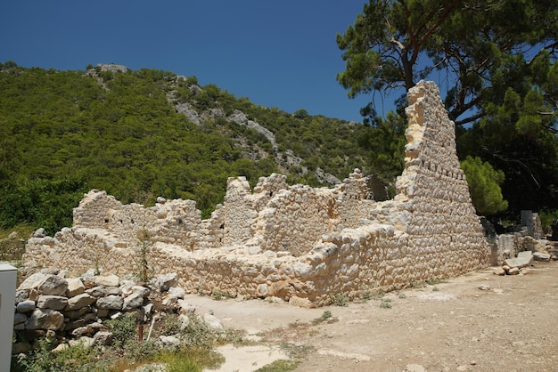 Ancienne ville d'Olympe à Kumluca Antalya Turkiye