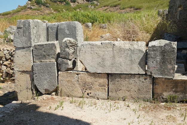 Ancienne ville de Perge à Antalya Turkiye