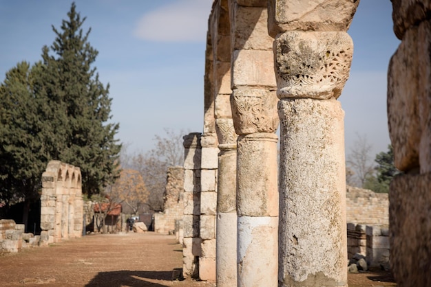 Photo les anciennes ruines du temple