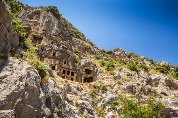 Anciennes ruines lyriques de Myra à Turkey Demre