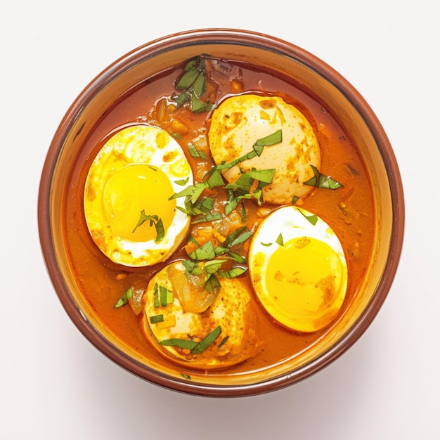 Photo anda masala un curry d'œufs indien savoureux riche en épices pour les médias sociaux