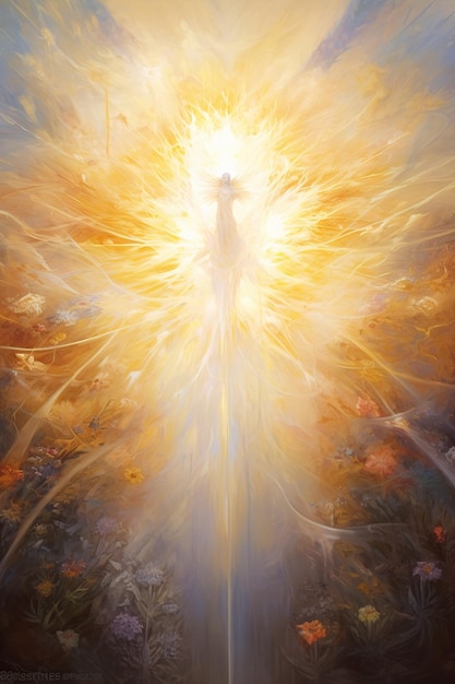 Photo l'ange du seigneur est un symbole de foi.