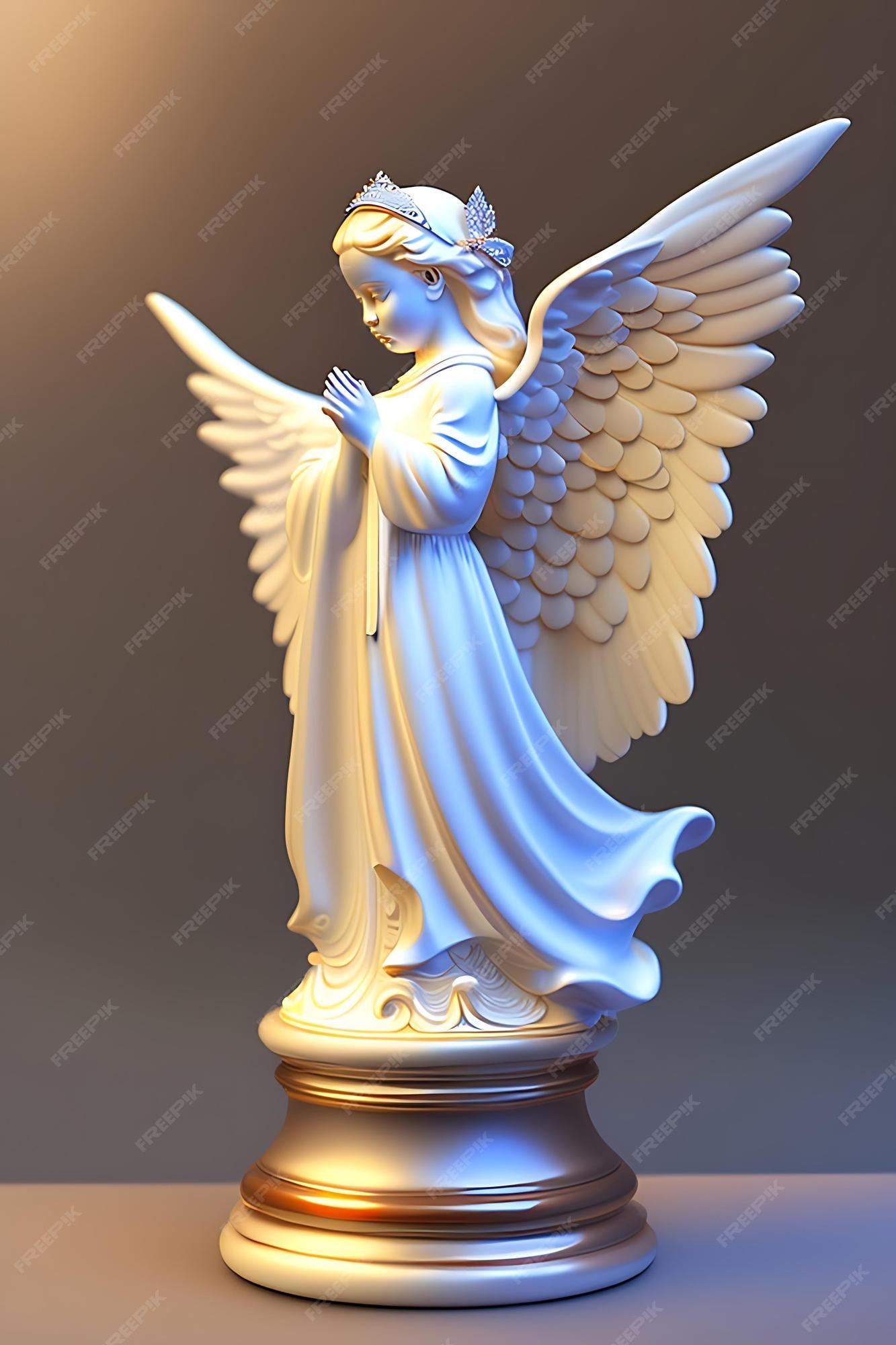 Un Ange Statue D'ange En Porcelaine
