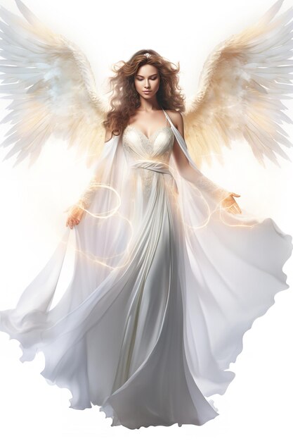 Angel céleste avec Halo généré par l'IA