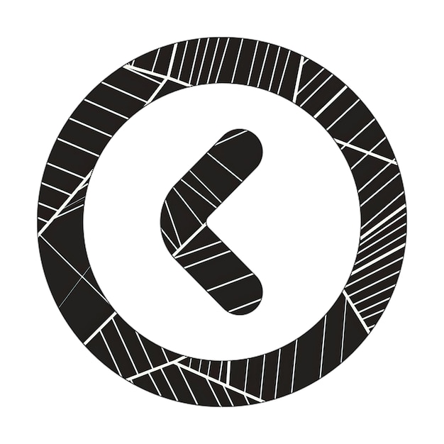 angle cercle gauche icône photo avec texture abstraite sombre moderne