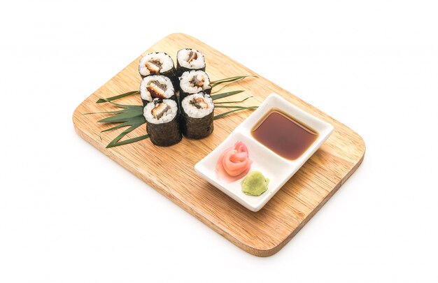 anguille maki sushi- style de cuisine japonaise