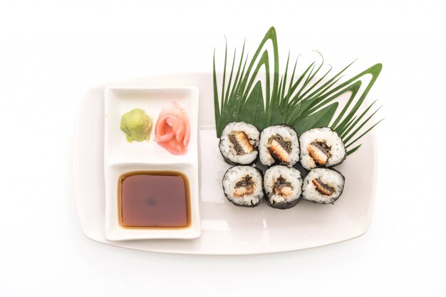 anguille maki sushi- style de cuisine japonaise