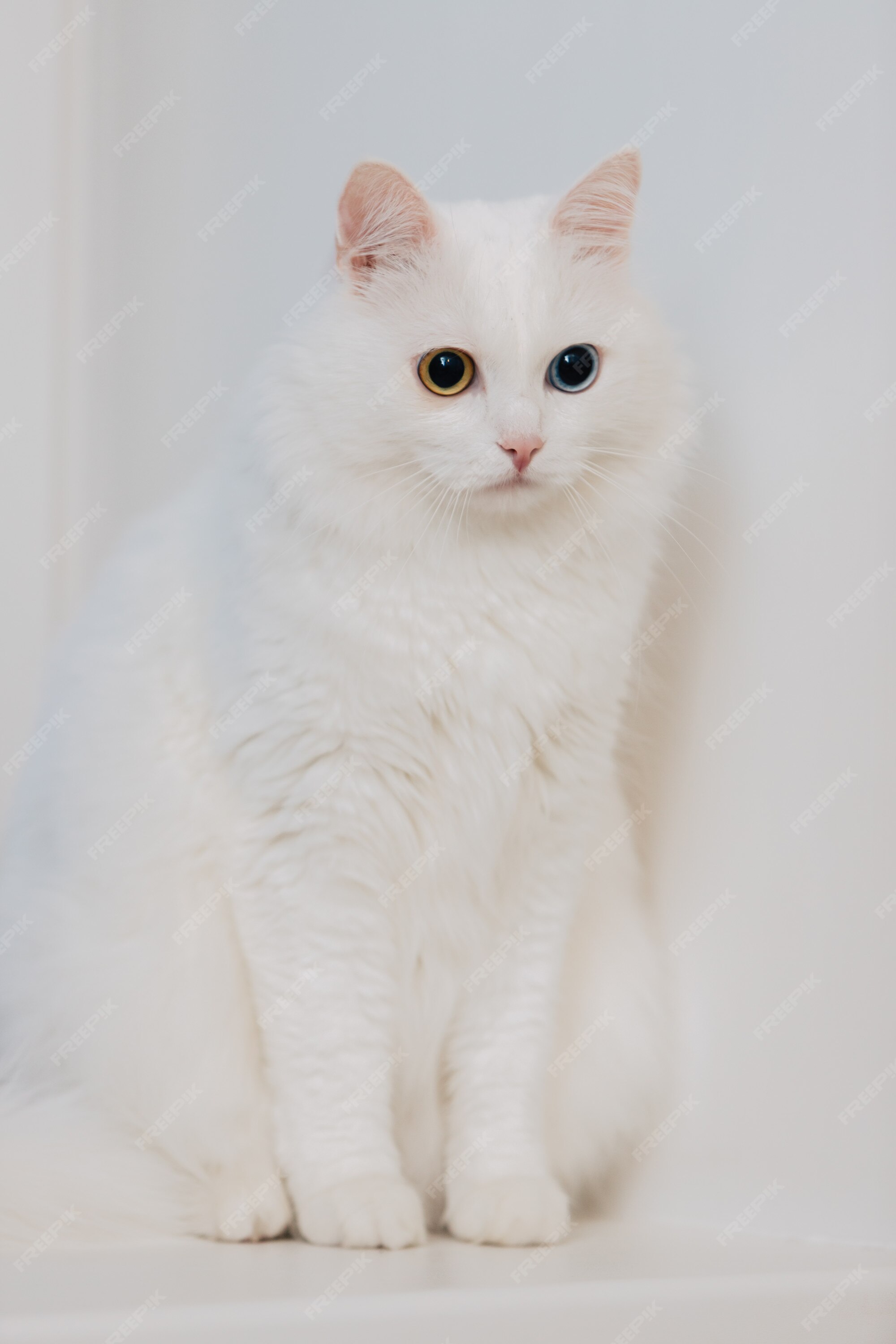 Animal Aux Yeux De Couleurs Differentes Chat Aux Yeux Etranges Aux Yeux Bleus Et Amande Heterochromie Chat Angora Turc Est Assis Photo Premium Animal Aux Yeux De Couleurs Differentes Chat Aux Yeux Etranges Aux Yeux Bleus Et Amande Heterochromie Chat Angora Turc Est Assis Photo Premium