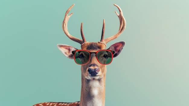 Animal portant des lunettes de soleil