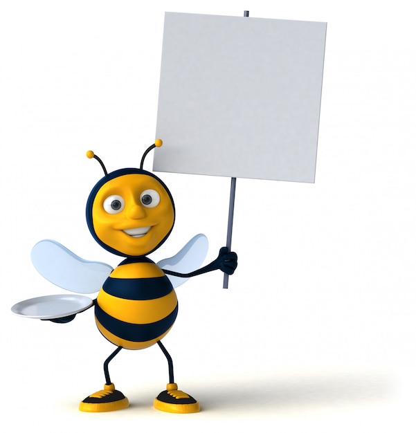 Animation amusante d'abeilles