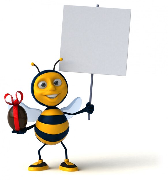 Animation amusante d'abeilles