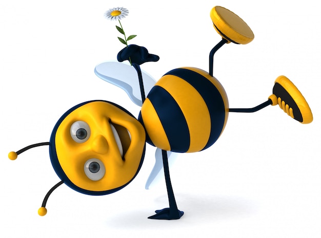 Animation amusante d'abeilles