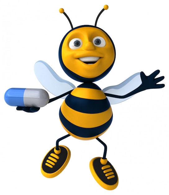 Animation amusante d'abeilles