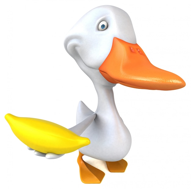 Animation amusante de canard