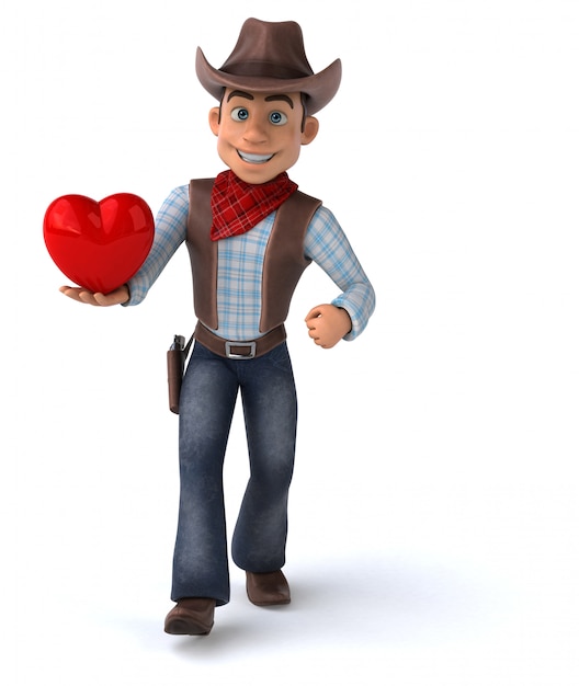 Photo animation amusante cowboy