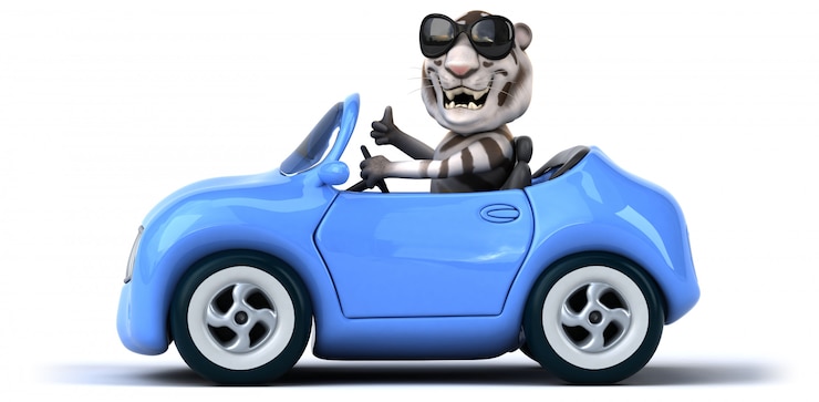 Photo animation amusante de tigre