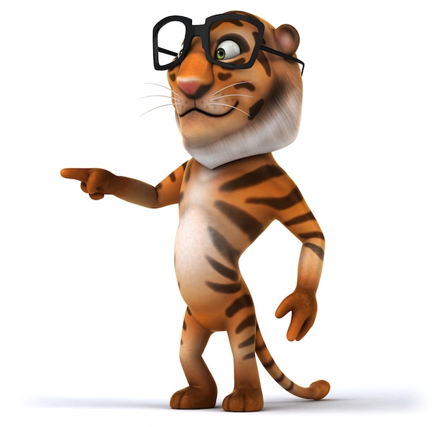 Animation amusante de tigre