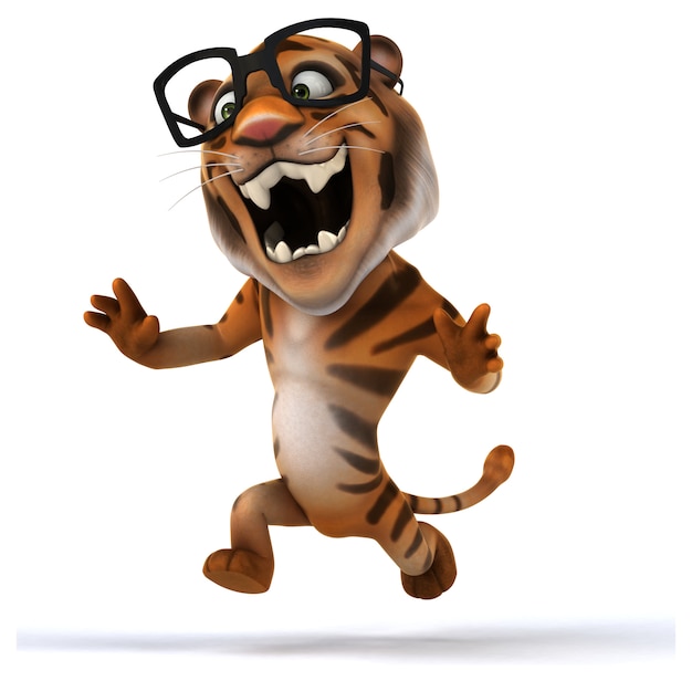 Animation amusante de tigre